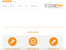 Tablet Screenshot of conex-gmbh.com
